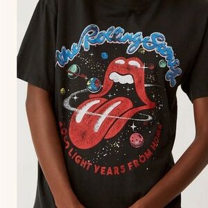 Daydreamer Rolling Stones Galaxy Boyfriend Tee *GOOD USED CONDITION*
